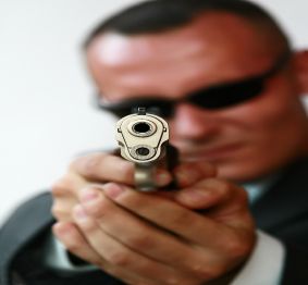 Man with gun